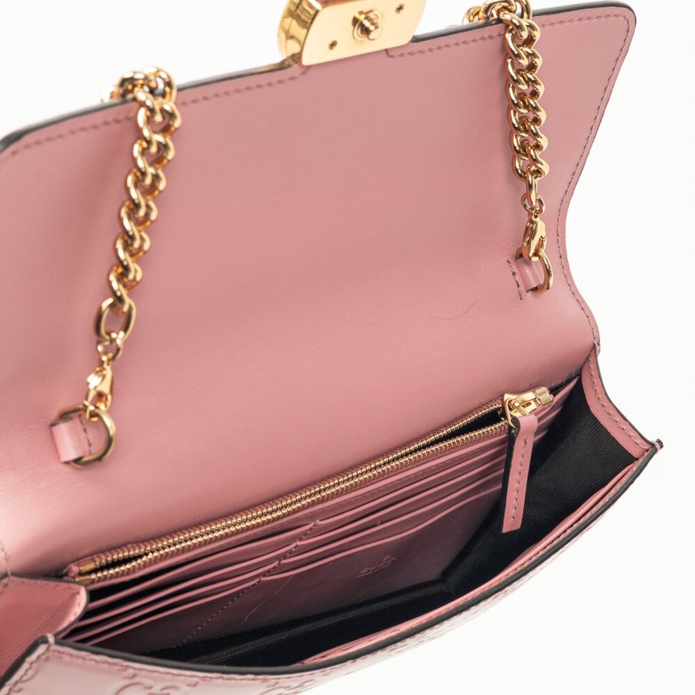 Gucci Icon Camellia Guccissima Gucci Signature Chain Wallet - Picture 10 of 12